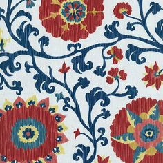 an image of a flower pattern on fabric