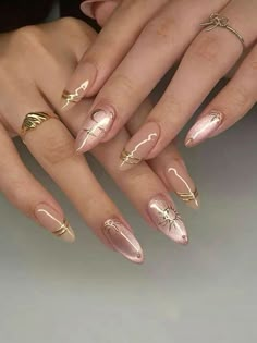 Cheetah Print Nails, Gold Nail, Casual Nails