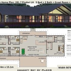 the floor plan for this home is very large and has 3 bedroom, 2 bathroom