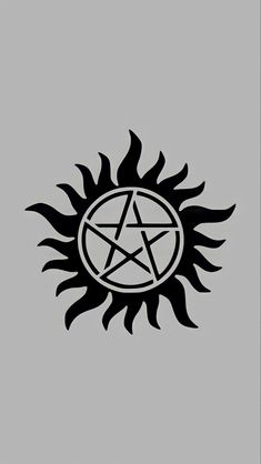 a pentagramil with the words no possession written in black on a gray background