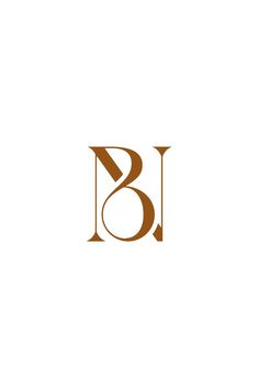 the letter b is made up of two letters, one brown and one light brown