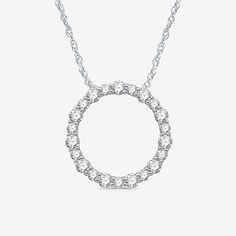 Included: 1 Pendant(s), 1 Necklace Chain(s)Diamond Clarity: I3Jewelry Closure: Spring Ring ClaspLink Construction: SolidSetting: ProngShape: CircleStone Cut: RoundDiamond Color: I-JMetal Color: WhiteChain Length: 18 InchRounded Carat Weight: 1 Ct. T.w.Chain Construction: RopeCare: Wipe CleanStone Type: 22 Natural DiamondAuthenticity: Natural DiamondBirthstone: April BirthstoneMetal: Sterling SilverNecklace Type: Pendant NecklacesCountry of Origin: Imported Diamond White Necklace With Adjustable Chain And Round Cut, Diamond White Necklaces With Adjustable Chain, White Chain Jewelry For Anniversary, Anniversary Diamond White Chain Necklaces, White Diamond Necklace With Adjustable Chain, Diamond White Chain Necklace For Anniversary, Diamond White Chain Necklaces For Anniversary, White Diamond Necklace With Chain, Classic Necklace With Adjustable Chain And Round Shape