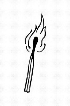 Burning matchstick available in SVG, DXF, EPS, and PNG clipart file formats for instant download Matchstick Tattoo, Burnt Match, Flash Art Tattoos, The Black Flame Candle, Simple Stickers, Small Back Tattoos, Medusa Tattoo Design, Simple Tattoos For Guys, Nerd Tattoo