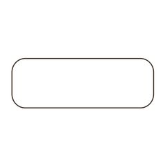 a black and white line drawing of a rectangle shaped object on a white background