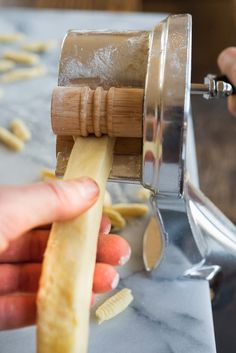 Candied Cherries Recipe, Cavatelli Pasta Recipe, Pasta Ideas, Homemade Ricotta