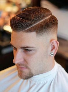 White Boy Hairstyle, White Boy Haircuts, Funky Haircuts, Haircut Images, Side Part Hairstyles, Tapered Haircut, Men's Haircuts, Haircut Designs