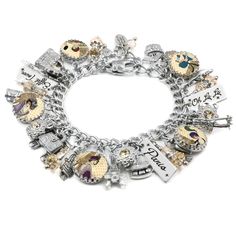 "Celebrate the romantic city of Paris with our vintage inspired Paris charm bracelet.  With vintage images of ladies in Paris, c. 1910, engraved charms and the bling of Sparkling Silk crystals. Handcrafted Timeless Jewelry with Endless possibilities in one of a kind designs just for you. * Stainless Steel - Non Tarnish - Never Turn Color * 5 Vintage Images of Parisian Ladies * 5 Sparkling Crystals in Golden Topaz * Engraved Charms, Paris, Eiffel Tower, Oh La La * 14 Charms, Artist Drawing, Fashi Wizard Jewelry, Harry Potter Witch, Paris Charm Bracelet, Witch Bracelet, Parisian Jewelry, Travel Bracelet, Paris Bracelet, Souvenir Jewelry, Magic Charms