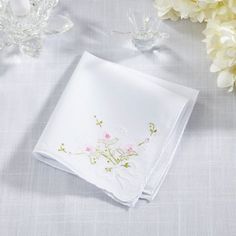 Indulge in the exquisite charm of the Delicate Floral Embroidery Handkerchiefs. Each handkerchief is a testament to artistry, featuring intricate floral designs meticulously embroidered with care. Whether tucked into a suit pocket or delicately held, these handkerchiefs elevate any occasion with their timeless elegance. Perfect as thoughtful gifts or personal indulgences, they capture the essence of refined style and classic beauty. Embrace sophistication with every gentle fold and flutter of th White Embroidered Flower-shaped Handkerchiefs, White Embroidered Flower Shaped Handkerchiefs, Flower-shaped Embroidered Handkerchiefs For Gifts, Elegant White Floral Embroidered Handkerchiefs, Elegant White Handkerchiefs With Floral Embroidery, Flower Shaped Embroidered Handkerchiefs For Gift, Embroidered Flower Handkerchiefs As Gift, Embroidered Flower Handkerchiefs For Gifts, Traditional Floral Embroidered Handkerchiefs As Gift