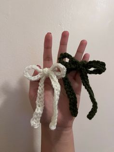 Crochet hair bows! One order is one pair. Different color options available. Hair Bow Crochet, Crocheted Bow, Crochet Hair Bow, Crochet Hair Bows, Crochet Bow, Keychain Pattern, Crochet Keychain Pattern, Headphone Accessories, Crochet Hair Accessories