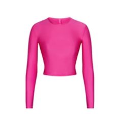 Nwt New With Tag Shine Jersey Size Xxl Size 2x Color Hot Pink Long Sleeve Cropped T-Shirt Details Elevate Your Everyday Looks With This Cropped, Curve-Hugging Long Sleeve Top. Pair With The Shine Jersey Bike Short Or Legging For A Stunning Look. Fits True To Size. Spring Crew Neck Long Sleeve Top For Workout, Spring Workout Long Sleeve Top With Crew Neck, Fitted Crew Neck Top For Workout, Spring Athleisure Crop Top, Spring Long Sleeve Workout T-shirt, Sporty Long Sleeve Top For Spring, Long Sleeve Top For Summer Workout, Sporty Fitted Top For Spring, Long Sleeve Workout Top For Summer