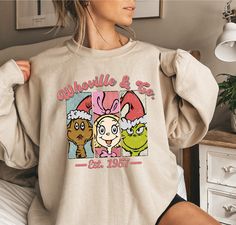 Christmas Whoville University Est 1957 Sweatshirt, Grinch Sweat, Christmas Family Gift, Christmas Shirt, Grin Sweatshirt, Xmas Family Shirts Welcome to AuroraConceptDesign! ❤️ 👉🏻 PROCESSING TIME: - 3-5 business days. - Please contact us if there is a rush order. 👉🏻 DELIVERY TIME: - Standard Shipping:  3-5 business days - Expedited Shipping  1-3 business days 👉🏻 CARE INSTRUCTIONS: - Machine wash cold and tumble dry low.  - Do not iron directly onto the design. - Do not bleach. We offer a wi Grinch Shirt For Women, Cheap Green Christmas Sweatshirt, Teacher Shirts Vinyl Grinch, Grinch Christmas Vinyl Shirts, Grinch Burse Shirts, Harry Potter/ Grinch Shirts For Universal, Kids Christmas Grinch Shirts, Christmas Prints Shirts, Christmas Hoodies Family Grinch