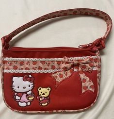 Hello Kitty Cherry, Hello Kitty Purse, Vintage Sanrio, Hello Kitty Bag, Mini Mochila, Girly Bags