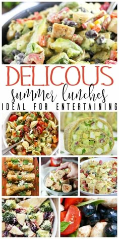 delicious summer lunches that are ideal for entertaining with the help of friends and family