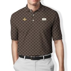 Product Information: Upgrade your style with gucci premium polo shirt trending outfit 2023 110 Polo ShirtMaterial: Mesh cloth95% polyester + 5% spandex, flat knit collar.Moisture Wicking lightweight fabric.Soft and stretchy fabric gives you comfy all day long.Our size Gucci Polo Shirt, Tennis Outfit, Grey Polo Shirt, Embroidered Polo Shirts, Timeless Wardrobe Staples, 3d Shirt, Tennis Clothes, Gucci Men, Mens Polo Shirts