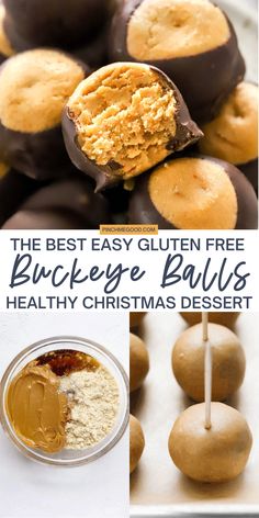 the best easy gluten free buckeye balls healthy christmas dessert