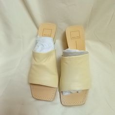 Dolce Vita Great Sandal With Comfortable Heel Informal And Formal Sandal New, Never Worn * Leather Upper * Rubber Outsole * 2.5 Inch Heel Height Cream Closed Toe Mules For Summer, Cream Closed Toe Summer Mules, Cream Open Toe Summer Mules, Summer Cream Closed Toe Mules, Cream Square Toe Synthetic Sandals, Cream Open Heel Mules For Summer, Summer Cream Open Heel Mules, Beige Synthetic Sandals With Square Toe, Cream Square Toe Sandals For Spring