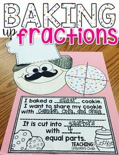 a recipe book for baking up fractions