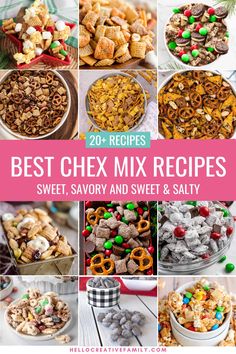 the best chex mix recipes sweet, savory and sweet & salty