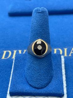 Ring size 8.5 Weight 7 gram Diamond 0.15 ctw Onyx Signet Ring, Signet Ring, Rings Statement, Statement Rings, Onyx, Jewelry Rings, Ring Size, United States, Electronic Accessories