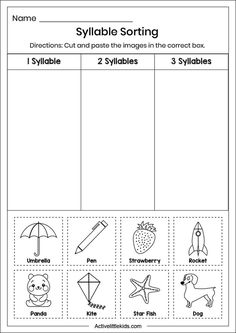 a worksheet with pictures and words to help students learn how to use the symbols