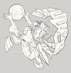 a drawing of a woman holding a basketball in one hand and the other hand reaching up to