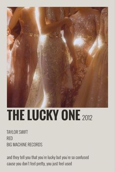 the lucky one 2012 movie poster with taylor swift and red machine records's big machines