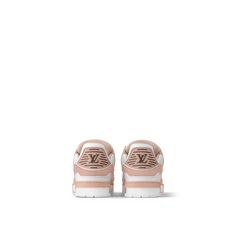 LOUIS VUITTON® - Lv Trainer Sneaker - Pink Lv Trainer Sneaker, Louis Vuitton Gifts, Vintage Basketball, Basket Vintage, Spring Sandals, Shoe Boot Sandals, Buckle Shoes, Monogram Bag, Silver Jewelry Fashion