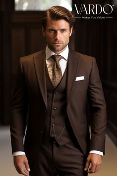 >>ORIGINAL ARTWORK AND CONTENT, PLEASE DO NOT COPY<< Men Suits, Suits For Man Dark Brown Three piece Wedding Suit, Double Breasted, Formal Fashion Slim Fit Suit Elevate your style with our impeccably crafted dark brown three-piece suit for men. Perfect for formal occasions, weddings, or upscale events, this suit exudes timeless elegance and superior quality. Expertly tailored to enhance your silhouette, it's a must-have addition to your wardrobe. 👔 Key Features: Premium Dark Brown Fabric Three-Piece Ensemble (Jacket, Vest, Pants) Slim Fit for a Modern Look Versatile and Suitable for Various Occasions Exceptional Attention to Detail Unmatched Comfort and Durability This dapper suit is designed to make a lasting impression. Crafted from high-quality materials, it ensures both style and comf Mens Dark Brown Suit, Groom Dark Brown Suit, Brown Suit Men Aesthetic, Formal Brown Blazer For Wedding, Classic Brown Three-piece Suit For Formal Occasions, Brown Tuxedo Suit For Groom, Classic Brown Blazer For Groom, Tailored Three-piece Suit With Notch Lapel For Ceremony, Brown Three-piece Suit For Wedding