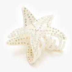 Nwt Brand New Never Worn No Damage Claw Hair Clips, White Silver, Starfish, Hair Clip, Hair Clips, Forever 21, Hair Accessories, Women Accessories, Brand New