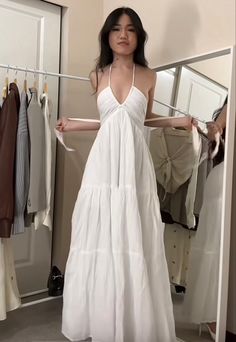 Prom Dress White, White Maxi Dress, Looks Party, Elegante Casual, White Maxi, White Sleeveless, Long Prom Dress, Mode Inspiration, White Maxi Dresses