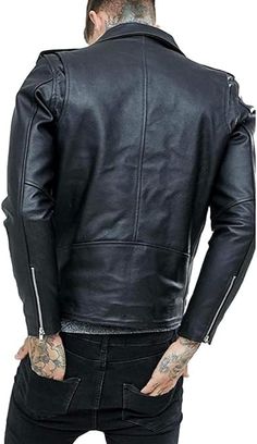 Introducing the Leather Planet Men's Black Motorcycle Biker Rider Lambskin Leather Jacket – where timeless style meets modern comfort. Crafted from 100% real lambskin, this retro-inspired jacket is not just outerwear; it's a statement piece that embodies the essence of a true biker. The jacket's sleek, slim fit design adds a touch of sophistication, making it perfect for various occasions. Whether you're hitting the road or heading to a party, this jacket effortlessly combines fashion with funct Lambskin Leather Jacket, Black Motorcycle, Chest Size, Lambskin Leather, Retro Inspired, Timeless Style, Outerwear Jackets, Timeless Fashion, Essence