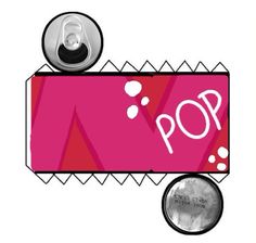 an image of a pop sign with two soda cans