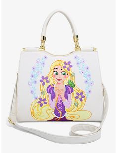 Loungefly Disney Tangled Floral Embroidered Handbag - BoxLunch Exclusive Rapunzel And Pascal, Disney Purses, Loungefly Purse, Disney Bags Backpacks, Loungefly Hello Kitty, Studying Tips, Disney Purse, Floating Lanterns, Disney Makeup