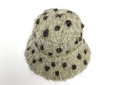 Gray bucket hat in polka dots handmade from wool Style wool hand made bucket hat will protect your head from cold winter. This trendy hats is very warm, soft and comfortable to wear. The best decision for fall-winter season in 2020-2021. SIZE: S-M (56-57 cm) in stock M-L (58-59 cm)Custom Made L-XL (60-61 cm)Custom Made Custom Made design is made after a base pattern, similar to ready-to-wear. Note that it will take our team 10 - 15 days to make your product, so remember to add this to the delive Handmade Bucket Hat With Curved Brim For Winter, Handmade Curved Brim Bucket Hat For Winter, Handmade Winter Bucket Hat With Short Brim, Handmade Wide Brim Bucket Hat For Winter, Handmade Wide Brim Winter Bucket Hat, Handmade Wide Brim Mini Hats For Winter, Handmade Bucket Hat For Winter, Casual Handmade Cloche Hat For Winter, Casual Handmade Winter Cloche Hat