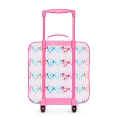 Your little one will love going on trips with this Disney Collection Minnie Mouse graphic wheeled luggage. Featuring a vibrant multicolor graphic with Minnie Mouse, this softside carry-on luggage has a telescopic handle, in-line wheels and zip closures. Luggage Types: Carry-OnFeatures: WheeledCharacter: Mickey MouseClosure Type: ZipperLuggage Side: SoftsideLuggage Wheel Type: In-Line WheelsLuggage Weight(s): 13 In Upright - 3 PoundsBase Material: 100% PolyesterLining Material: PolyesterOverall … Playful Rectangular Luggage For Travel, Playful Rectangular Travel Luggage, Multicolor Portable Travel Cases, Playful Multicolor Travel Luggage, Pink Rectangular School Luggage, Playful Multicolor School Luggage, Love Is Gone, Carry On Luggage, Little One