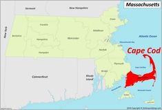 Cape Cod location on the Massachusetts Map Map Of Cape Cod Massachusetts, Cape Elizabeth Maine, Western Cape Map, Nauset Lighthouse Cape Cod