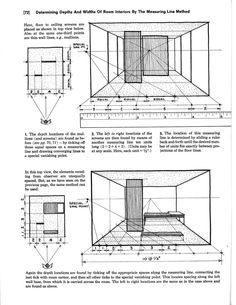 an architectural drawing shows the interior and exterior views of a house, with measurements for each section