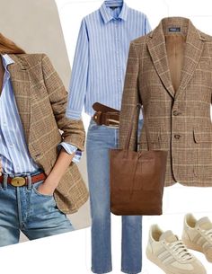 Tweed Jacket Outfit, Colored Sneakers, Transitional Outfits, Capsule Wardrobe Casual, Looks Jeans, Jacket Outfit Women, Friday Outfit, Classic Style Outfits, Grooming Tips