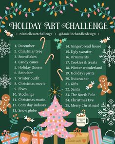 the holiday art challenge is here