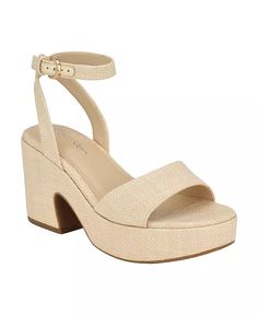 Calvin Klein - Michael Kors Brown Leather Sandals, Calvin Klein Synthetic Slip-on Sandals, Michael Kors Ankle Strap Sandals With 4-inch Heel, Summer Wedges, Beige Synthetic Wedge Sandals With 4-inch Heel, Calvin Klein Woman, Wedge Sandals, Summer Women, Buy Online