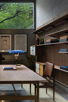 Exquisite Finn Juhl Office Setting at Boundary in Bangkok Finn Juhl, Style Deco, Office Interior Design, Residential Interior, Home Office Design, Interior Inspo, House Inspo, 인테리어 디자인, Space Design