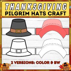 the thanksgiving pilgrim hat craft for kids