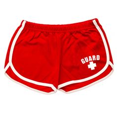 Red Womens Lifeguard Shorts Lifeguard Shorts, Lifeguard Outfit, Lifeguard Costume, Lifeguard Shirt, Womens Athletic Shorts, Costume Outfits, Cute Shorts, Spring Outfits Casual, Athletic Women