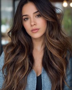 Thick Wavy Hairstyles, Pelo Cafe, Bride Looks, Look And Find, Effortless Waves, Highlights Curly Hair, Easy Hairstyles For Thick Hair, Brown Hair Dye, Gorgeous Hairstyles