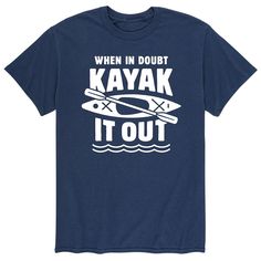 Enjoy the great out outdoors with this men's kayak tee. Enjoy the great out outdoors with this men's kayak tee. Crewneck Short sleevesFABRIC & CARE Cotton, polyester Machine wash Imported Size: XL. Color: Blue. Gender: male. Age Group: adult. Pattern: Graphic. Material: Cotton Blend.