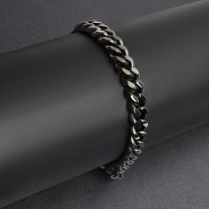 Description: Stainless steel or black handcuff bracelet. Approx. Weight: 19 grams Available Sizes: 7"-Black, 7"-Stainless Steel, 8"-Black, 8"-Stainless Steel Approx. Dimensions(mm): 9mm x 177.8mm(Length varies by SKU) Approx. Dimensions(Inches): 0.35" x 7"(Length varies by SKU) Handcuff Bracelet, Chains Fashion, Hand Cuff Bracelet, Biker Jewelry, Black Bracelet, Jewelry Website, Black Bracelets, Black Chain, Girly Jewelry