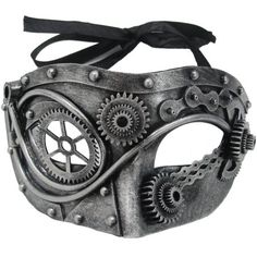 Steampunk Aesthetic, Steampunk Mask, Horror Costume, 1800s Fashion, Steampunk Gears, Half Mask, Scary Costumes, Steampunk Diy, Steampunk Costume