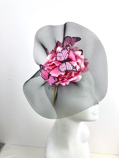 Whimsical Evening Fascinator For Royal Ascot, Whimsical Fascinator For Kentucky Derby Evening, Whimsical Evening Fascinator For Kentucky Derby, Butterfly Headpiece, Wedding Horse, Butterfly Headband, Headband Fascinator, Kentucky Derby Fascinator, Horse Wedding