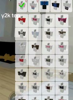 the screenshot shows different types of furniture and accessories in various colors, sizes and shapes