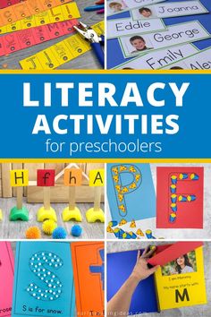 different activities for children to do with letters and numbers, such as letter recognitions